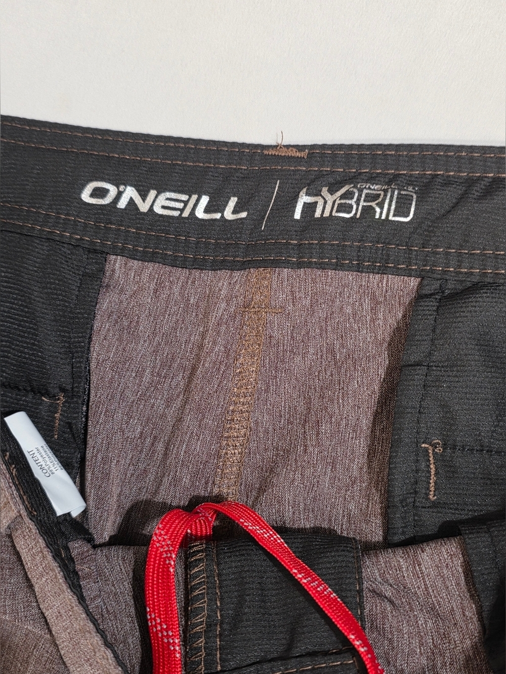 O'Neill Reserve Heathered Hybrid Flat Front Shorts Mens Size 34 - Picture 5 of 12